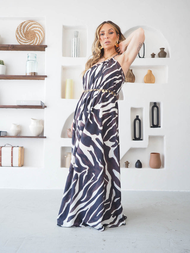 Vestido Comprido Estampado