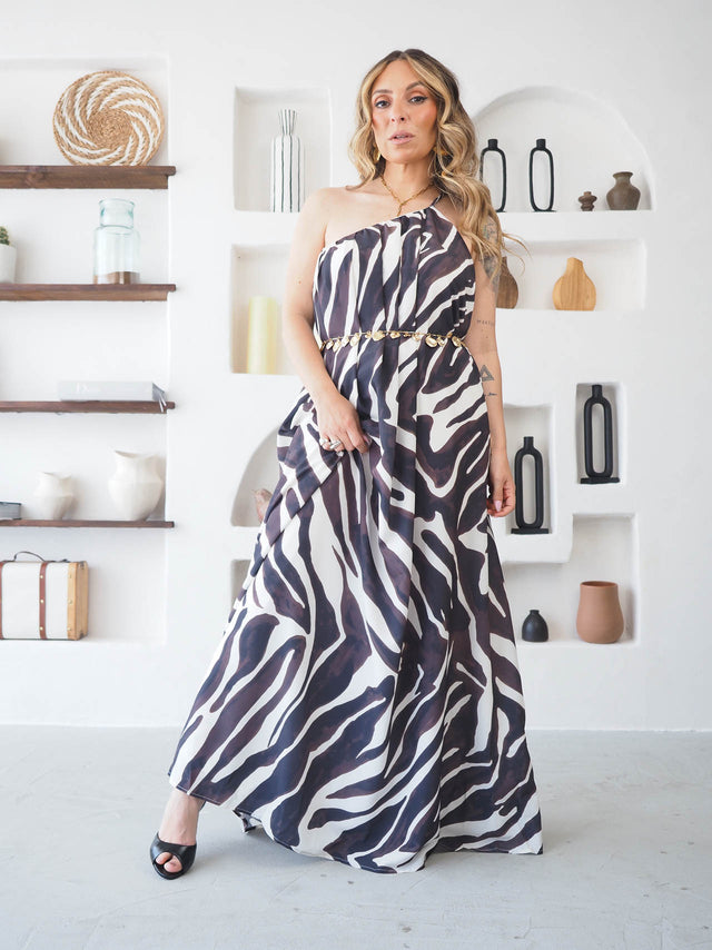Vestido Comprido Estampado