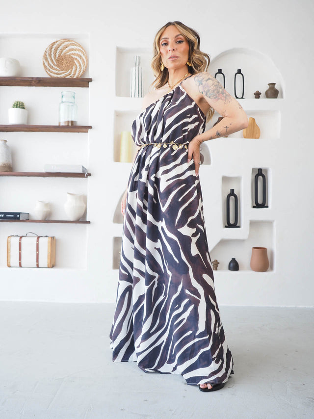 Vestido Comprido Estampado