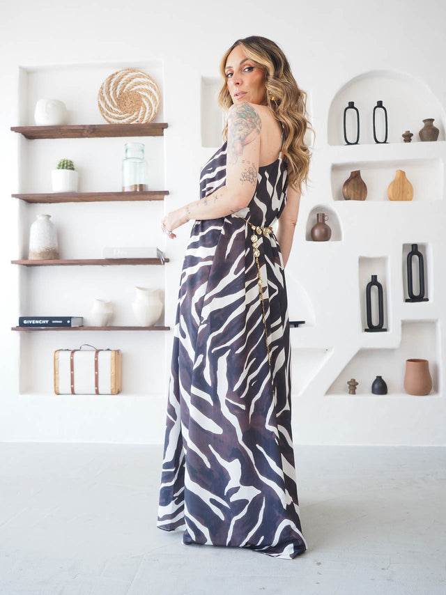 Vestido Comprido Estampado