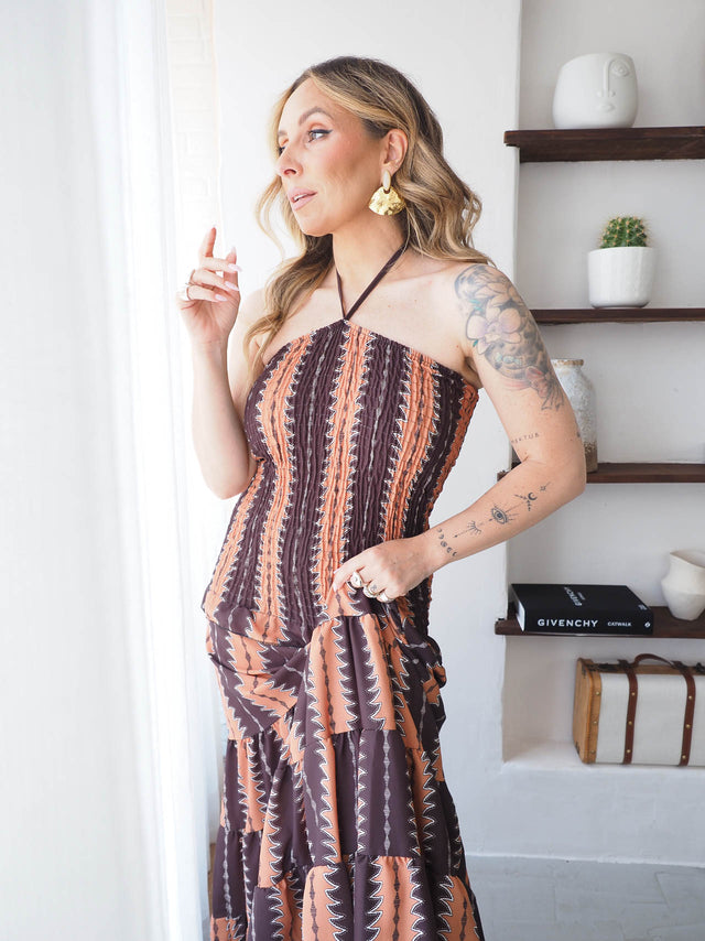 Vestido Comprido Estampado