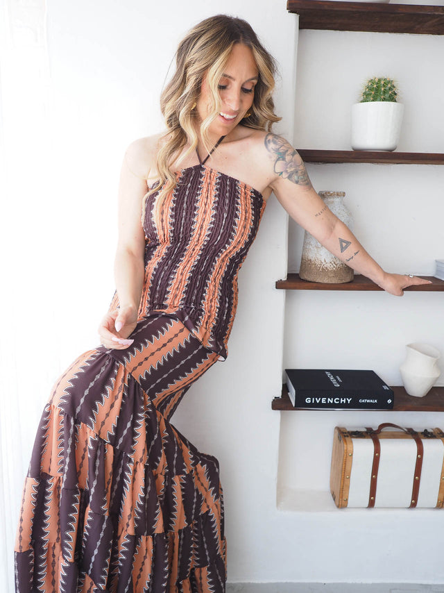 Vestido Comprido Estampado