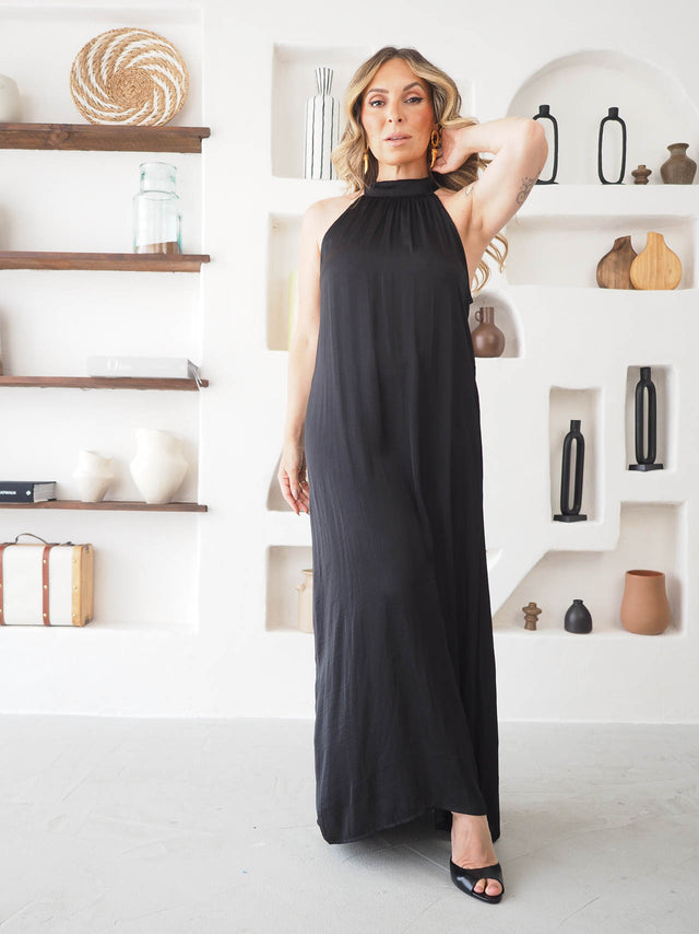 Satin Midi Dress