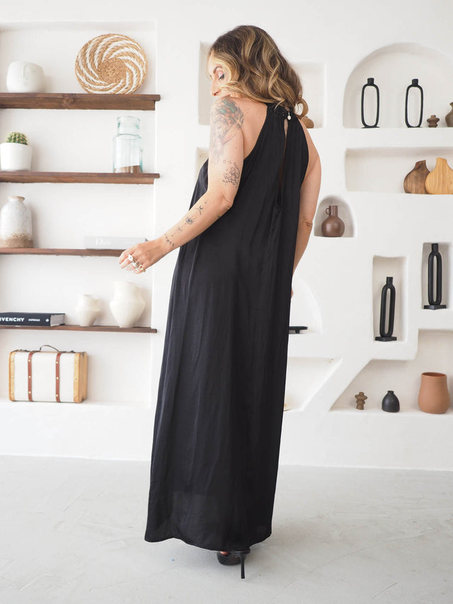 Satin Midi Dress