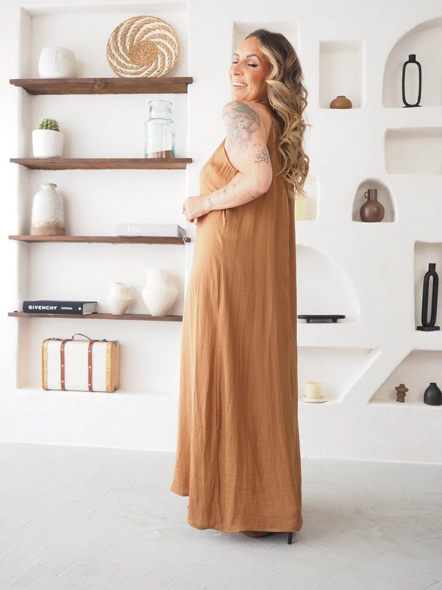 Satin Midi Dress