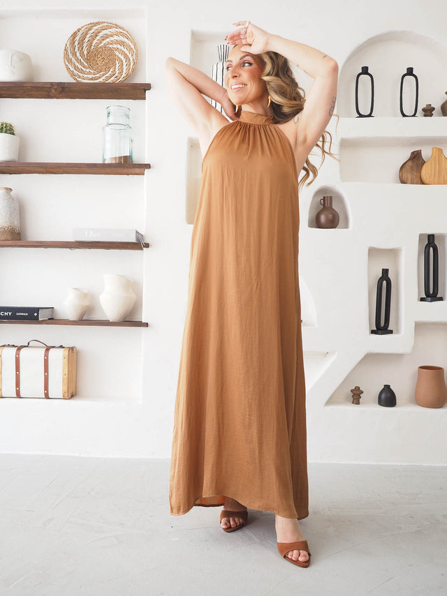 Satin Midi Dress
