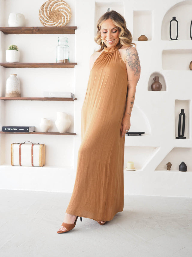 Satin Midi Dress