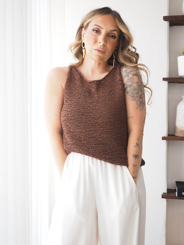 Crochet Knit Top