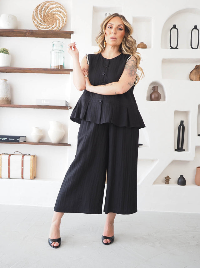 Conjunto Blusa e Calças Culote