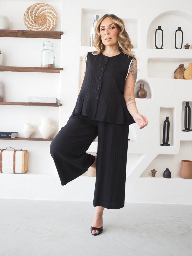 Conjunto Blusa e Calças Culote