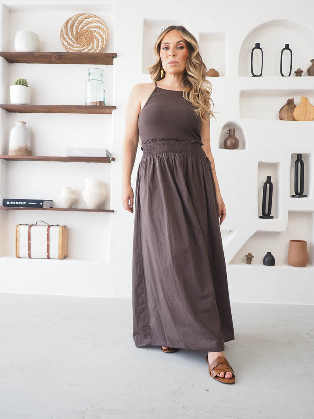Vestido Básico de Alças