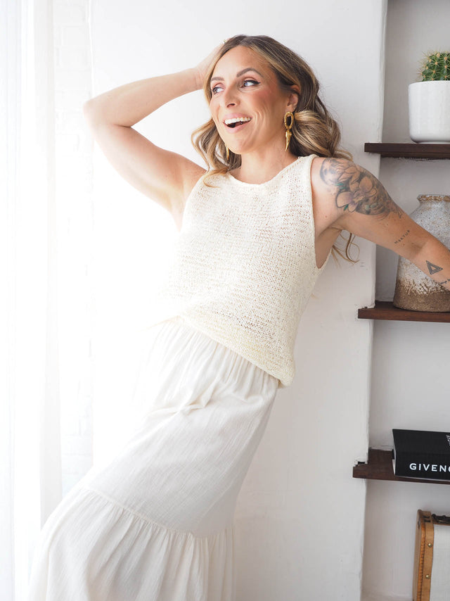 Crochet Knit Top