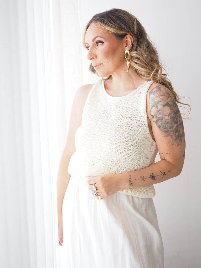 Crochet Knit Top