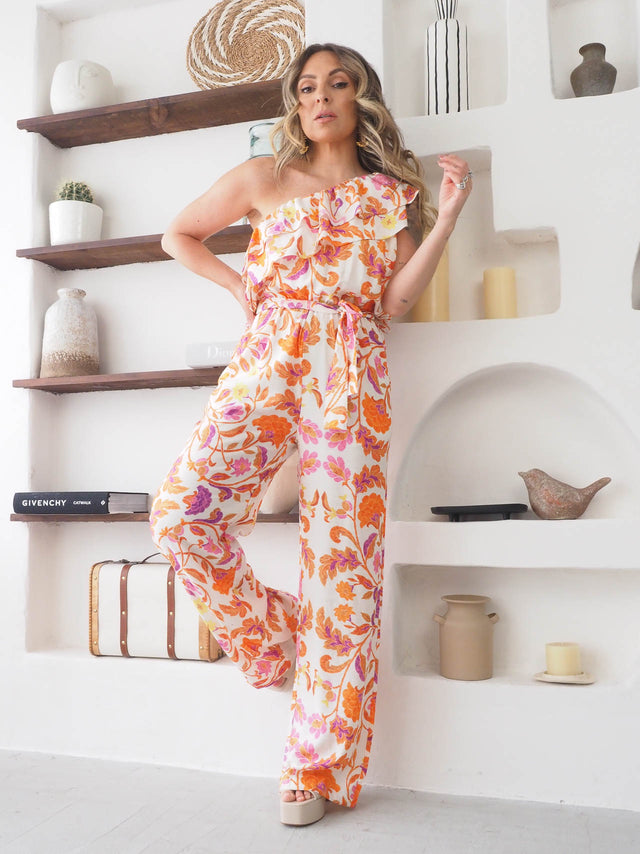 Floral Print Jumpsuit