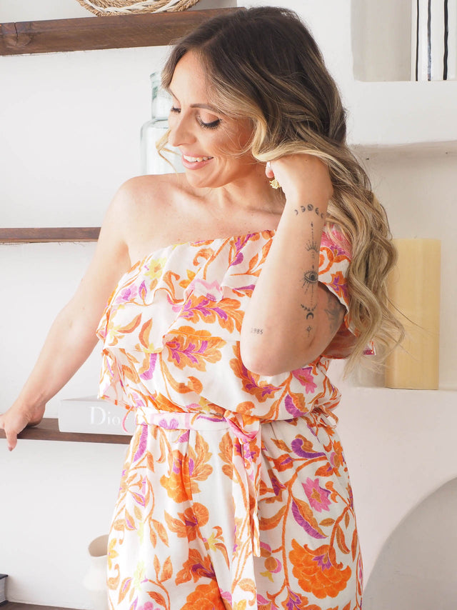 Floral Print Jumpsuit