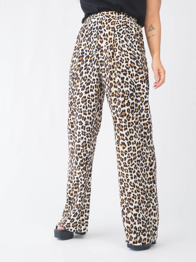 Animal Print Pantalona Pants