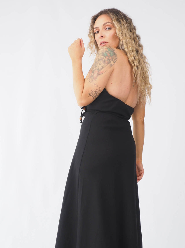 Backless Halter Dress