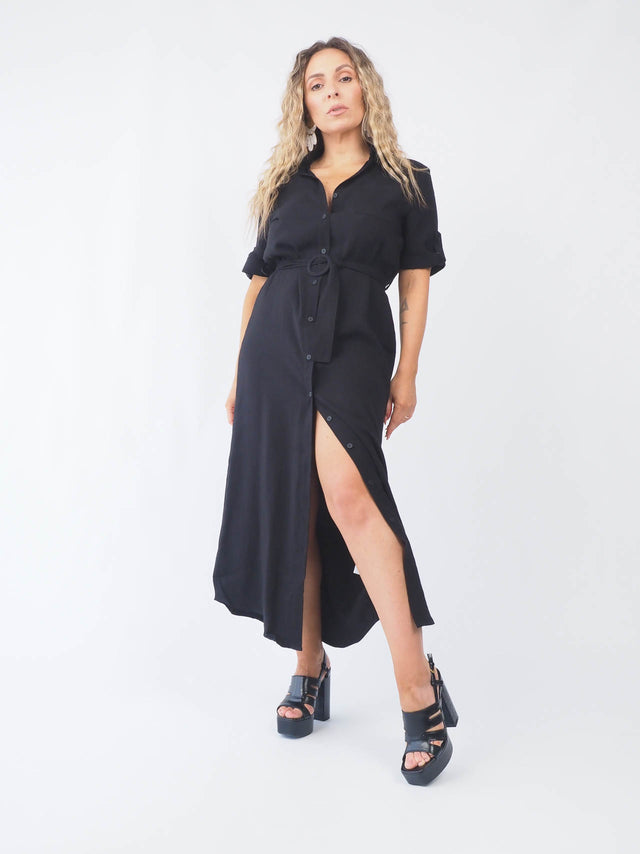 Shirt Dress With Belt