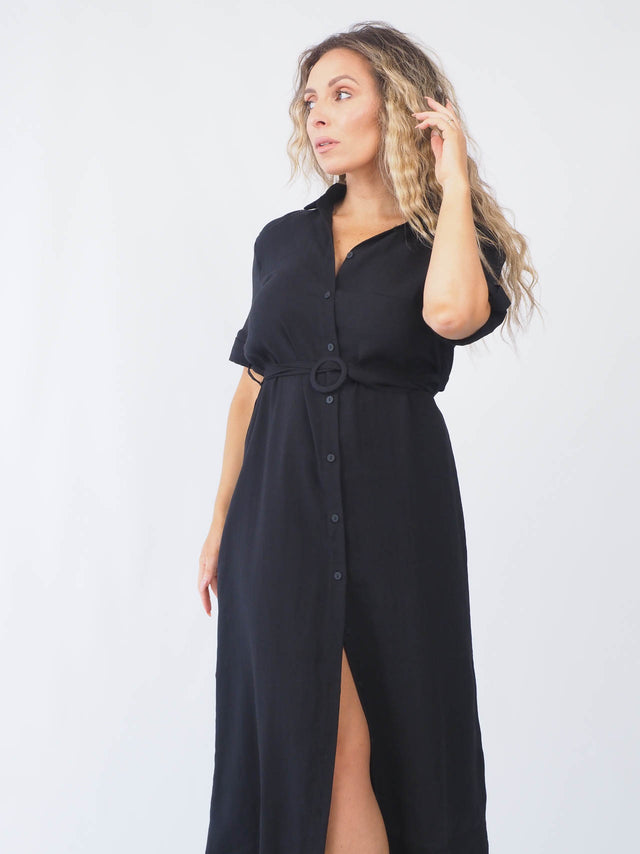 Shirt Dress With Belt