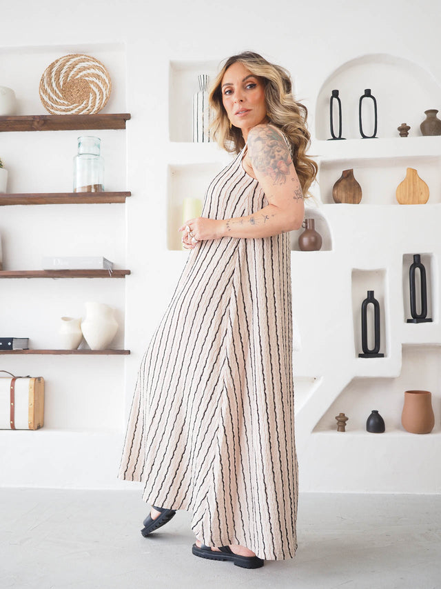 Vestido Midi Riscas
