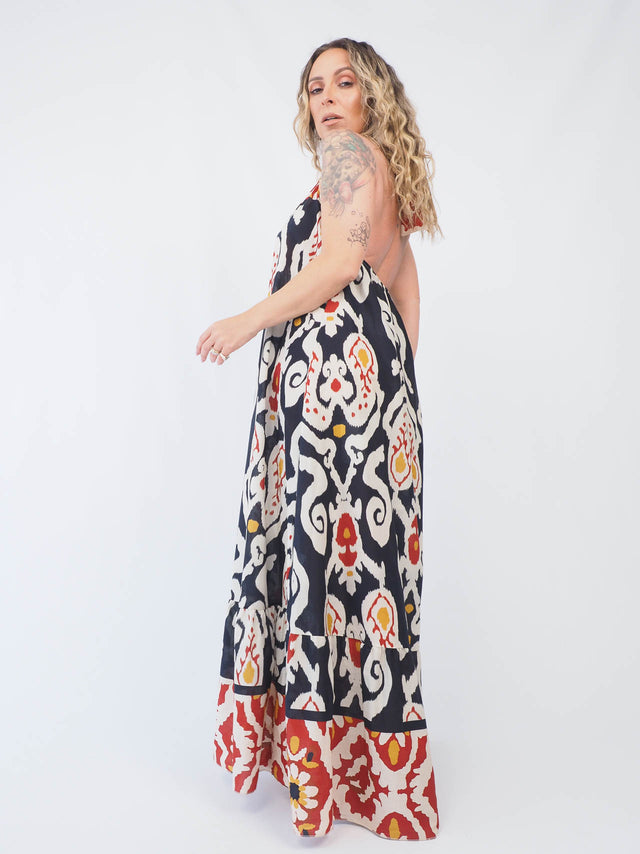 Printed Halter Dress