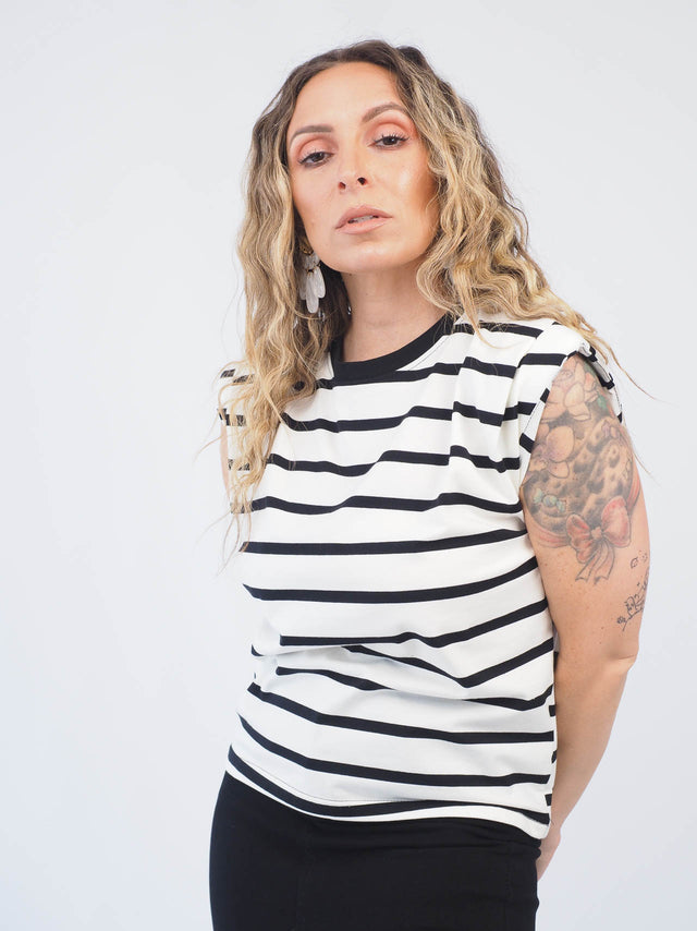 Shoulder Stripes T-Shirt