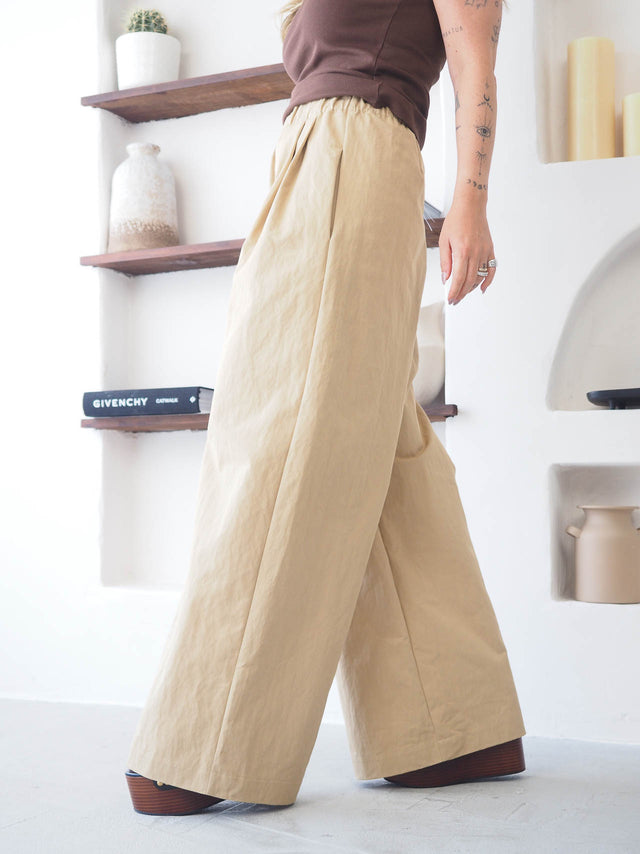 Calças Pantalona Com Pregas