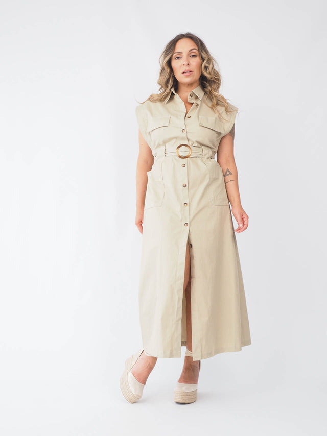 Shirt Dress With Belt