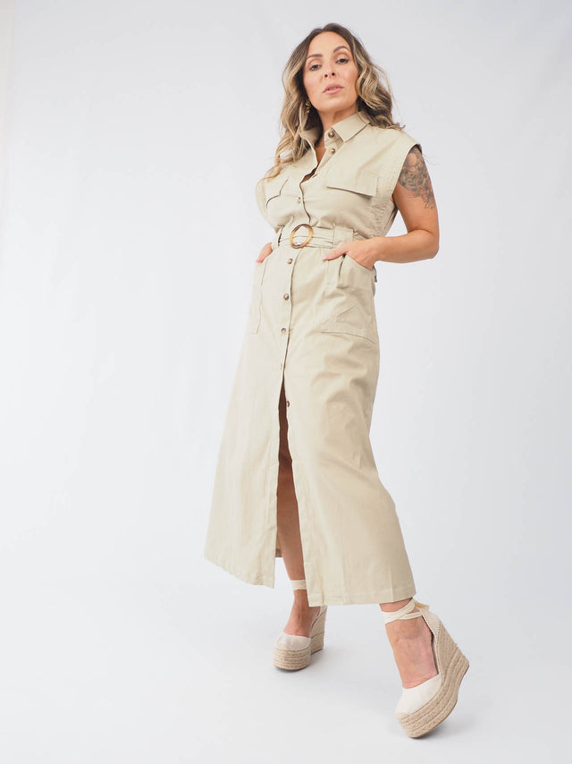 Shirt Dress With Belt