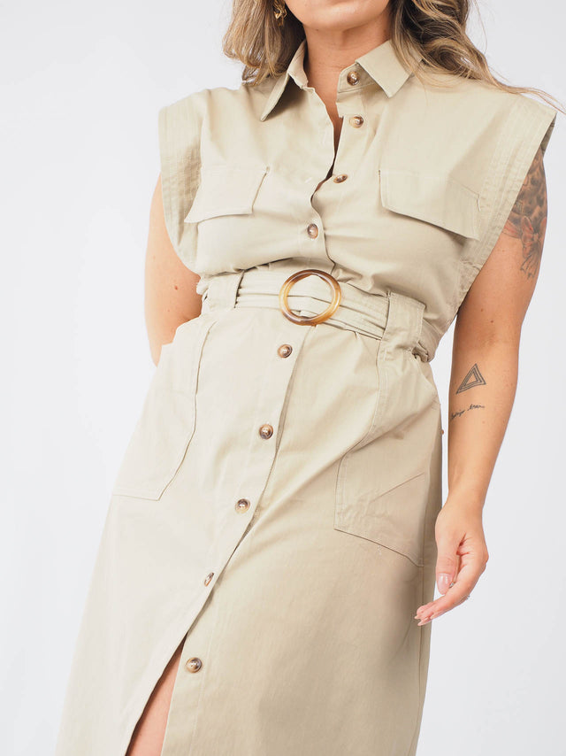 Shirt Dress With Belt