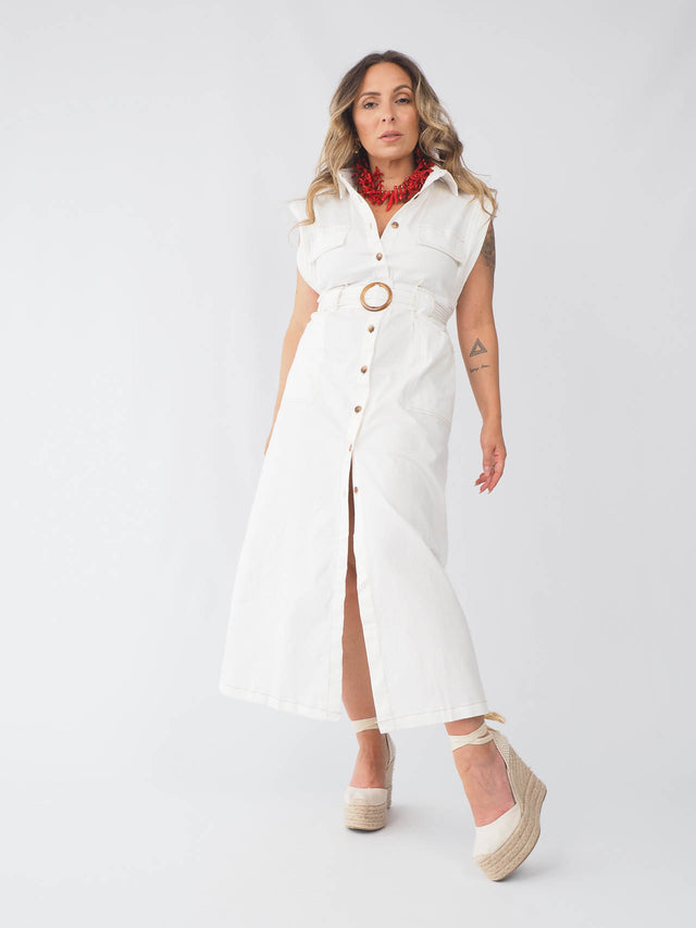 Shirt Dress With Belt