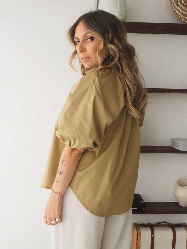 Camisa Manga Balão