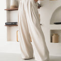 Calças Pantalona Com Pregas