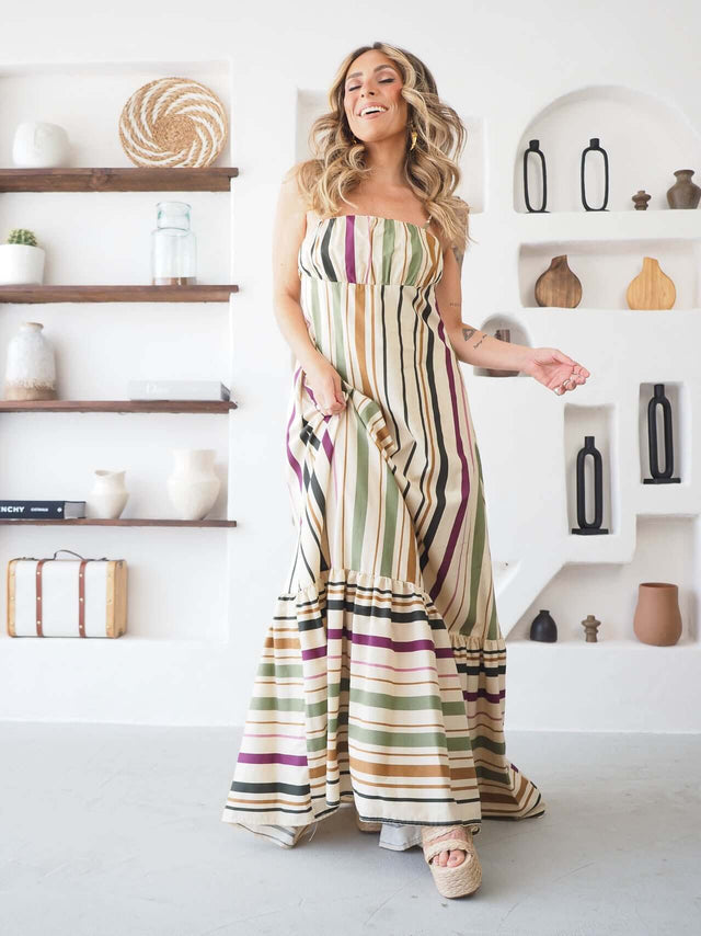 Long Striped Dress