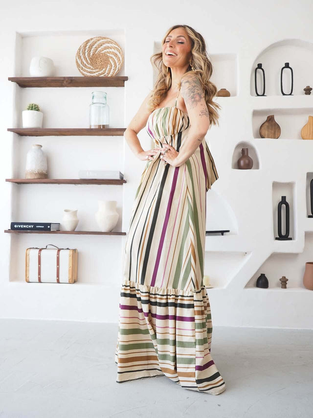 Long Striped Dress
