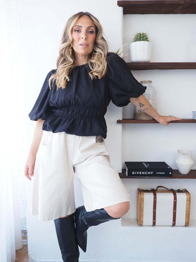Blusa Com Manga Balão