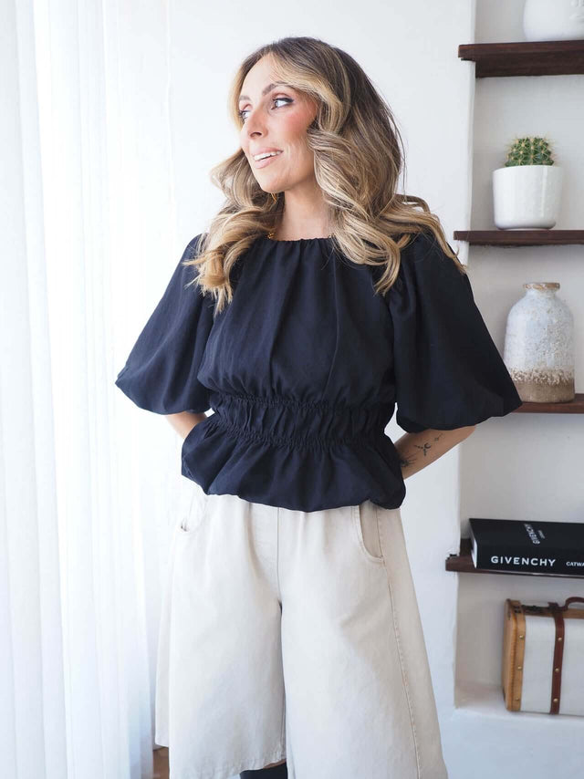 Blusa Com Manga Balão