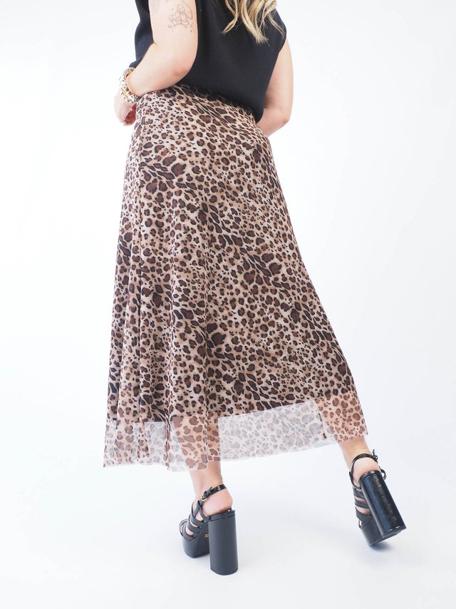 Saia Tule Animal Print