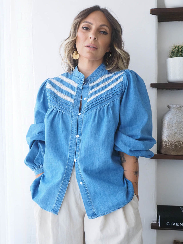 Camisa De Ganga Com Bordado