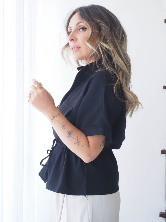Camisa Safari Com Cordão