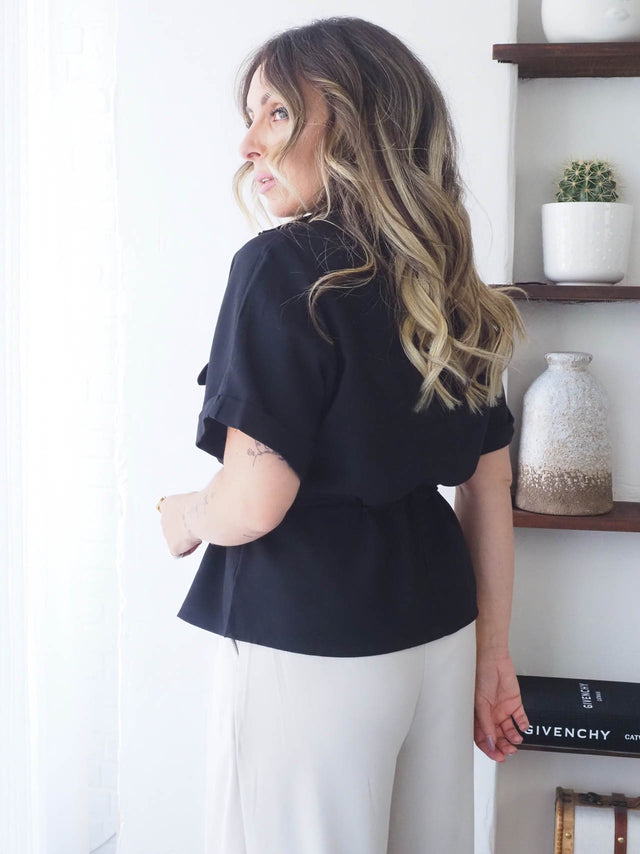 Camisa Safari Com Cordão