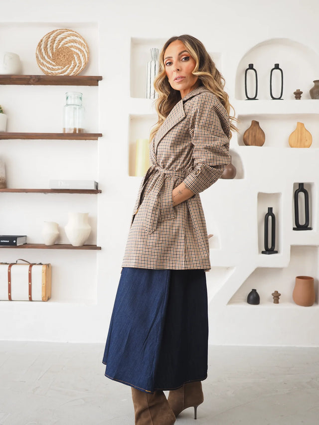Trench Coat Xadrez
