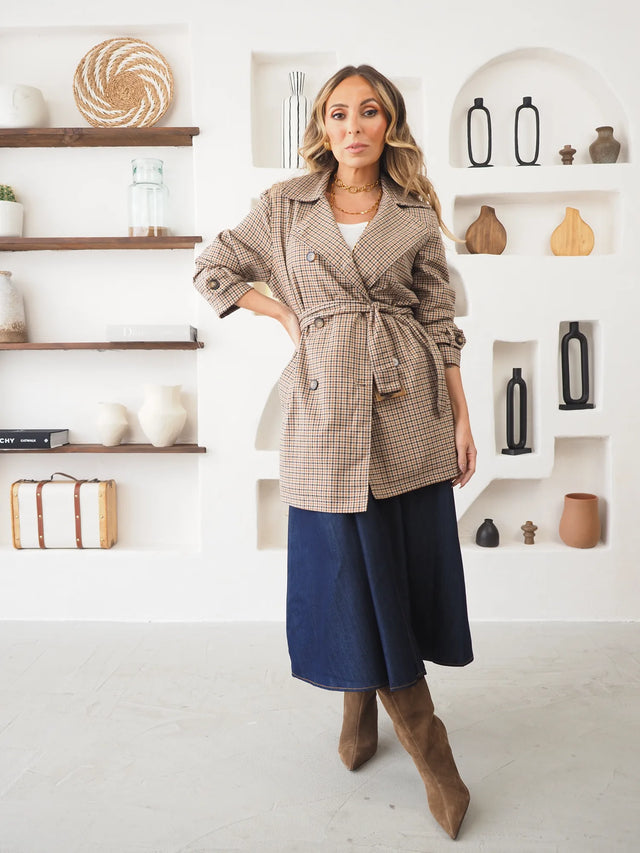 Trench Coat Xadrez