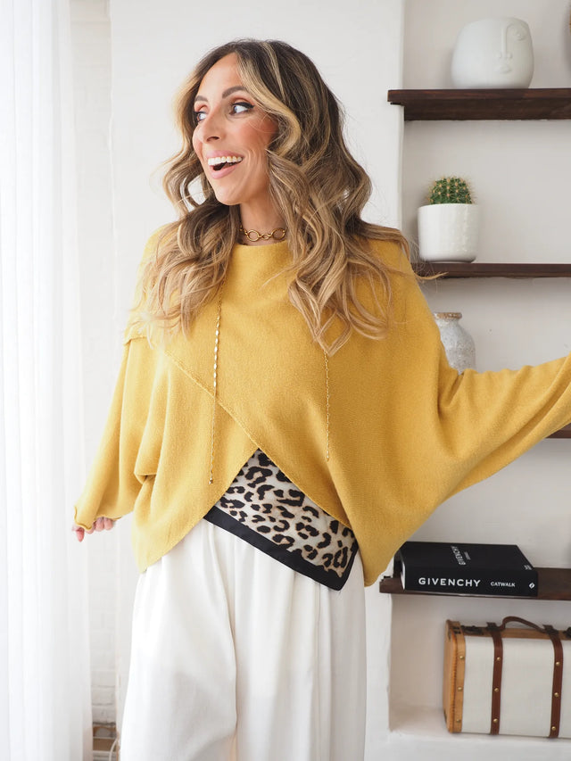 Pull en maille torsadée