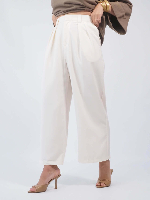Calças elegantes e confortáveis com elástico na cintura - uma escolha fashion para mulheres"