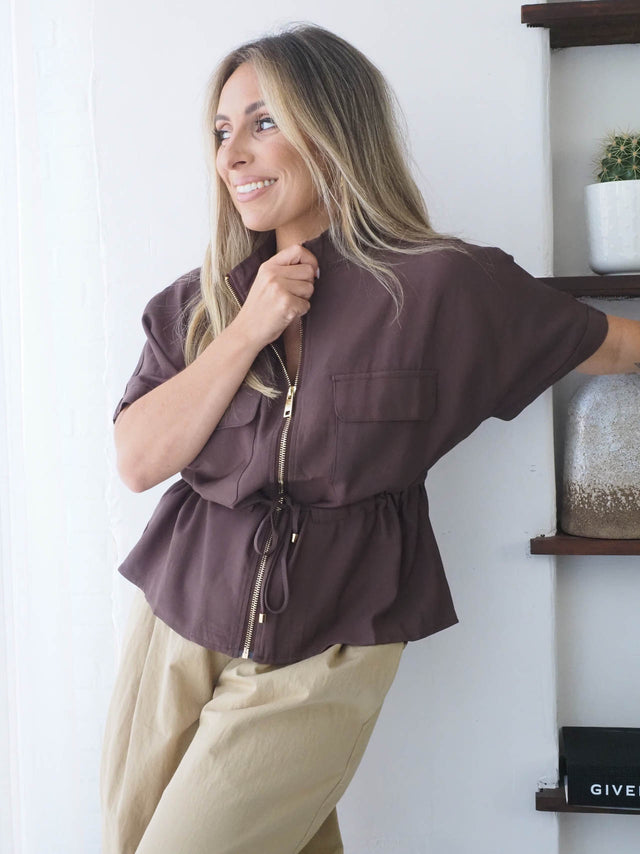 Safari Shirt with Drawstring