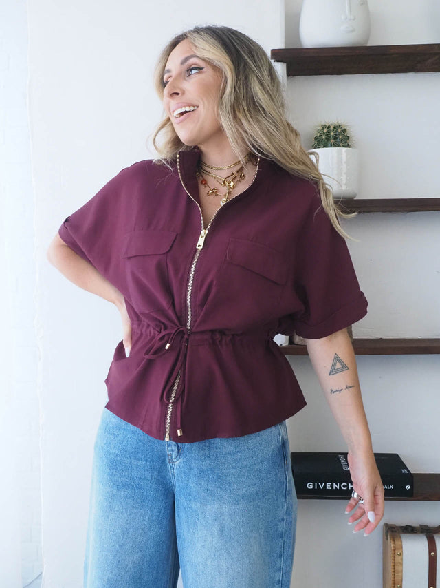 Safari Shirt with Drawstring