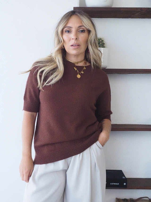 Camisola de Malha Manga Curta