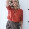 Chemise en tricot à manches courtes