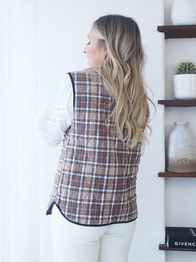 Plaid Vest